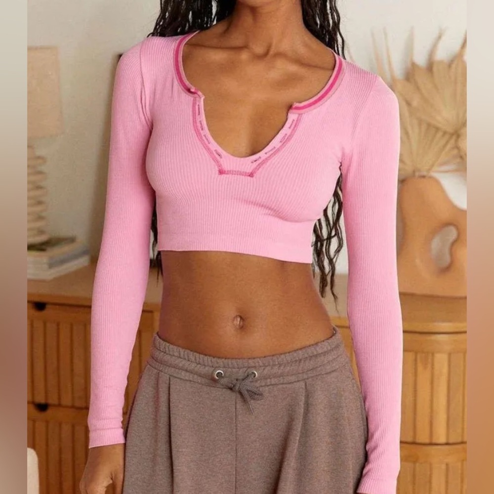 Urban Outfitters Go For Gold Long Sleeve Top
